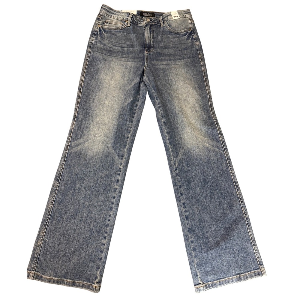 Judy Blue High Waist Straight Fit Jeans Medium Wash JB881049 MD-CO 15/32